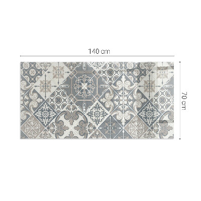 Vetro sotto stufa rettangolare Motivo decorativo a mosaico
