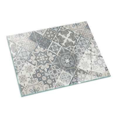 Vetro sotto stufa rettangolare Motivo decorativo a mosaico