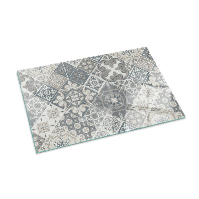 Vetro sotto stufa rettangolare Motivo decorativo a mosaico