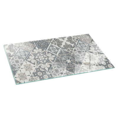 Vetro sotto stufa rettangolare Motivo decorativo a mosaico