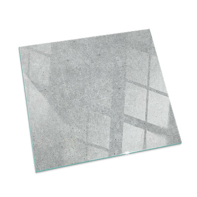 Vetro sotto il camino rettangolare Texture di cemento grezzo