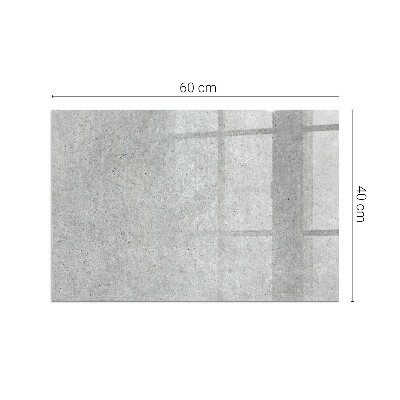 Vetro sotto il camino rettangolare Texture di cemento grezzo
