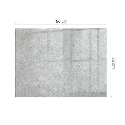 Vetro sotto il camino rettangolare Texture di cemento grezzo
