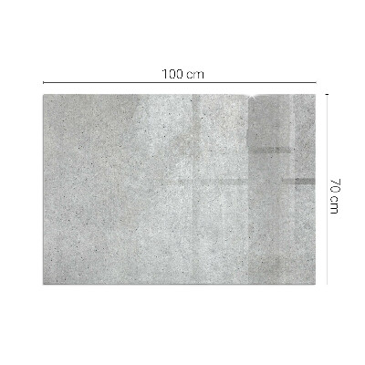 Vetro sotto il camino rettangolare Texture di cemento grezzo