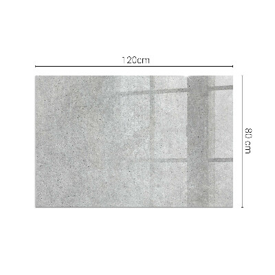 Vetro sotto il camino rettangolare Texture di cemento grezzo