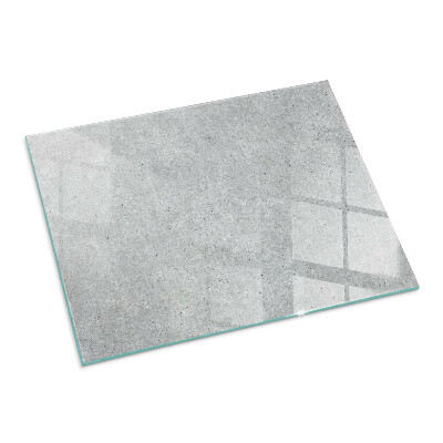 Vetro sotto il camino rettangolare Texture di cemento grezzo