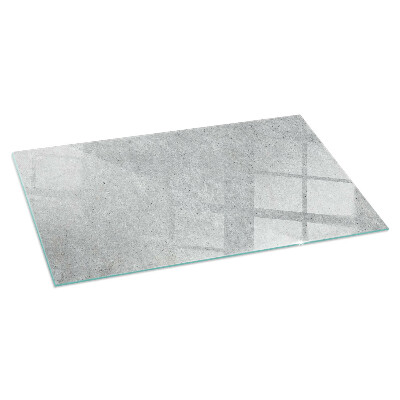Vetro sotto il camino rettangolare Texture di cemento grezzo