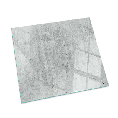 Vetro sotto stufa rettangolare Texture di cemento grezzo