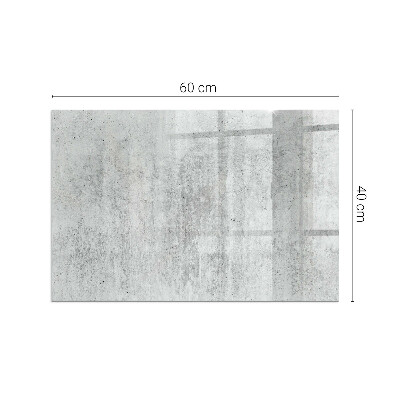 Vetro sotto stufa rettangolare Texture di cemento grezzo