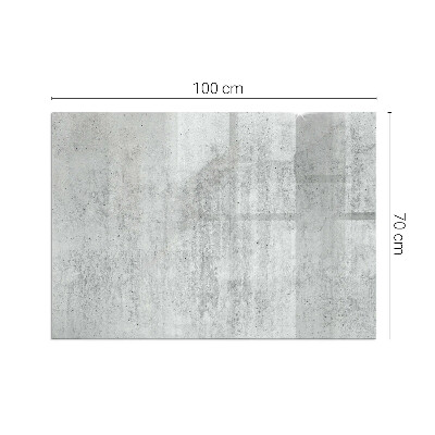Vetro sotto stufa rettangolare Texture di cemento grezzo