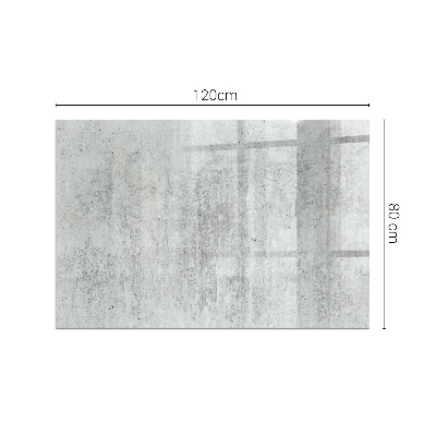 Vetro sotto stufa rettangolare Texture di cemento grezzo