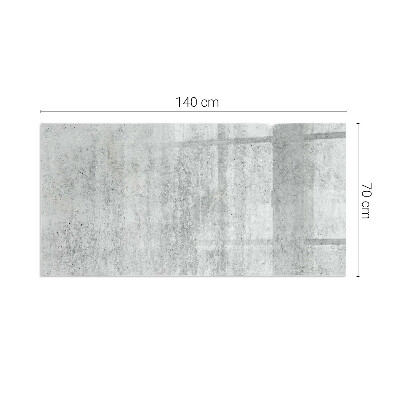 Vetro sotto stufa rettangolare Texture di cemento grezzo