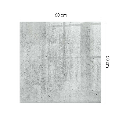 Vetro sotto stufa rettangolare Texture di cemento grezzo