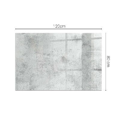 Vetro sotto il camino rettangolare Texture di cemento grezzo