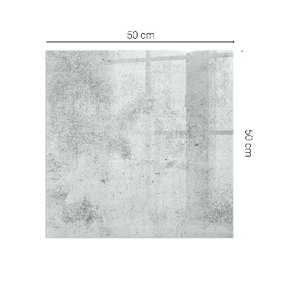 Vetro sotto il camino rettangolare Texture di cemento grezzo
