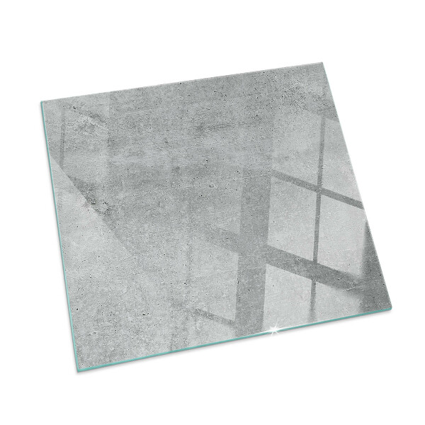 Vetro sotto stufa rettangolare Texture di cemento grezzo