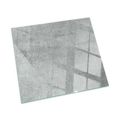 Vetro sotto stufa rettangolare Texture di cemento grezzo