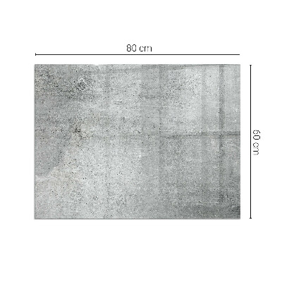 Vetro sotto stufa rettangolare Texture di cemento grezzo