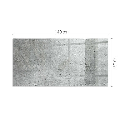 Vetro sotto stufa rettangolare Texture di cemento grezzo