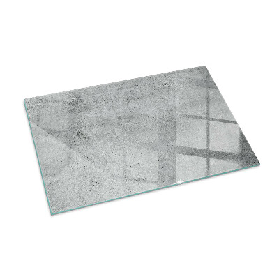 Vetro sotto stufa rettangolare Texture di cemento grezzo