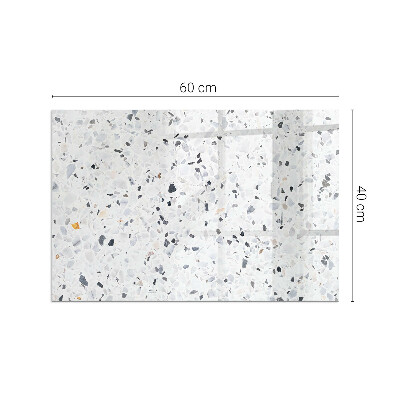 Vetro sotto stufa rettangolare Modello in pietra con particelle
