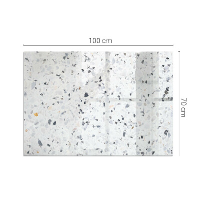 Vetro sotto stufa rettangolare Modello in pietra con particelle