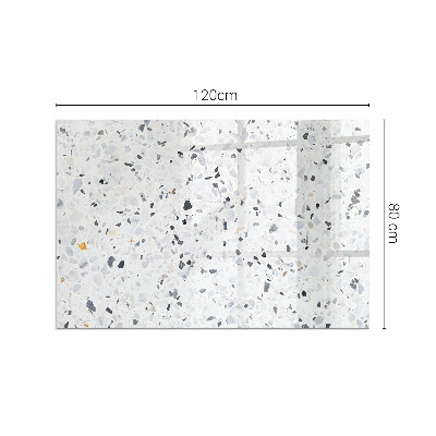 Vetro sotto stufa rettangolare Modello in pietra con particelle