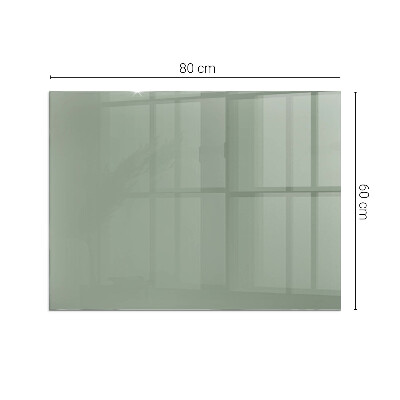 Vetro sotto il camino rettangolare Colore grigio-verde