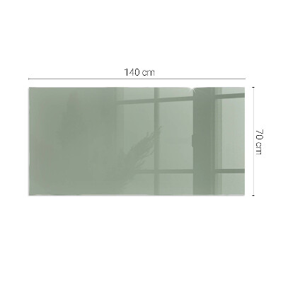 Vetro sotto il camino rettangolare Colore grigio-verde