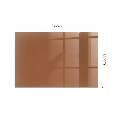 Vetro sotto stufa rettangolare Colore marrone