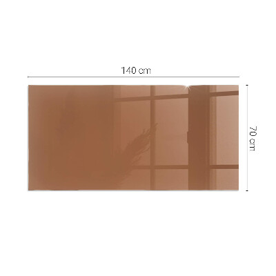 Vetro sotto stufa rettangolare Colore marrone