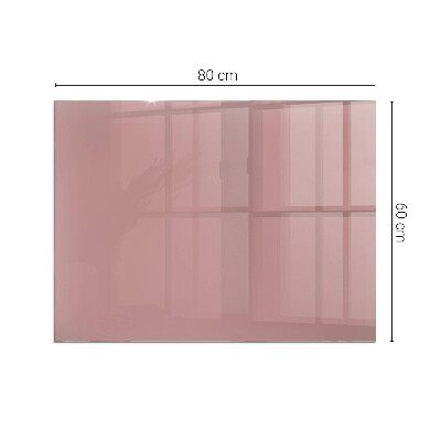 Vetro sotto il camino rettangolare Colore rosa