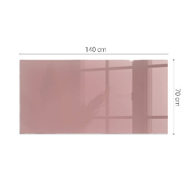 Vetro sotto il camino rettangolare Colore rosa