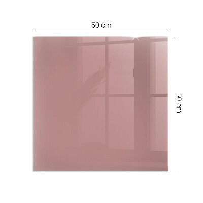 Vetro sotto il camino rettangolare Colore rosa