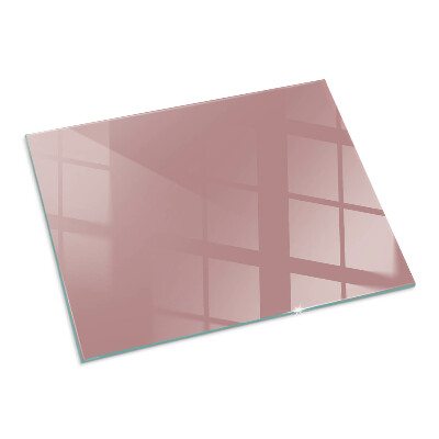 Vetro sotto il camino rettangolare Colore rosa