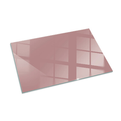 Vetro sotto il camino rettangolare Colore rosa