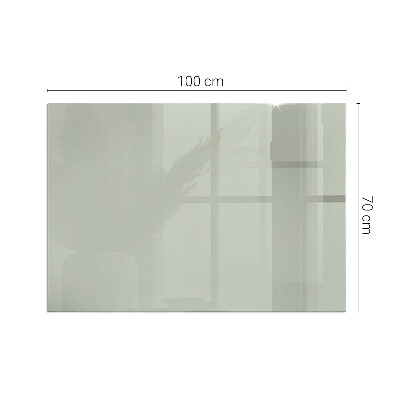 Vetro sotto stufa rettangolare Colore Grigio-verde