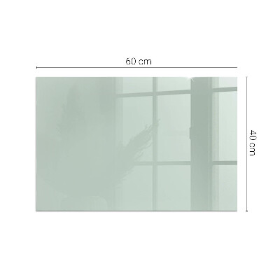 Vetro sotto il camino rettangolare Colore Verde chiaro