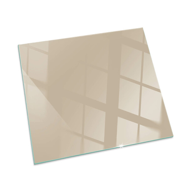 Vetro sotto il camino rettangolare Colore Beige