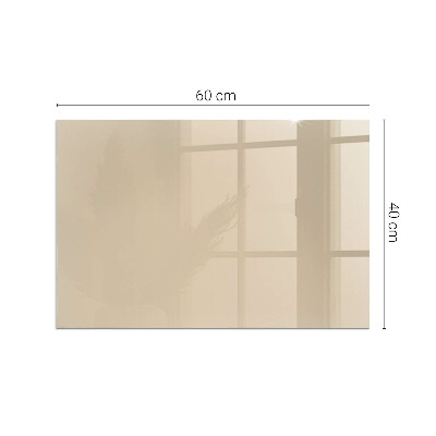 Vetro sotto il camino rettangolare Colore Beige