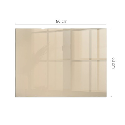 Vetro sotto il camino rettangolare Colore Beige