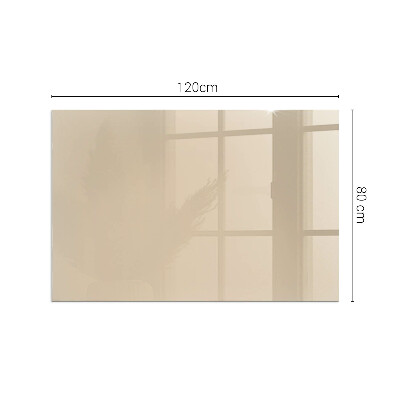 Vetro sotto il camino rettangolare Colore Beige