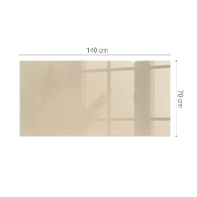 Vetro sotto il camino rettangolare Colore Beige