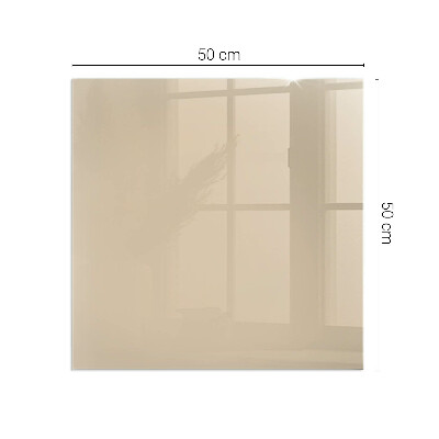 Vetro sotto il camino rettangolare Colore Beige