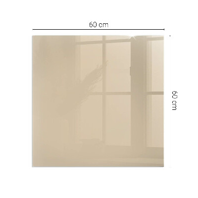 Vetro sotto il camino rettangolare Colore Beige