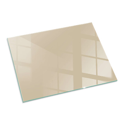 Vetro sotto il camino rettangolare Colore Beige