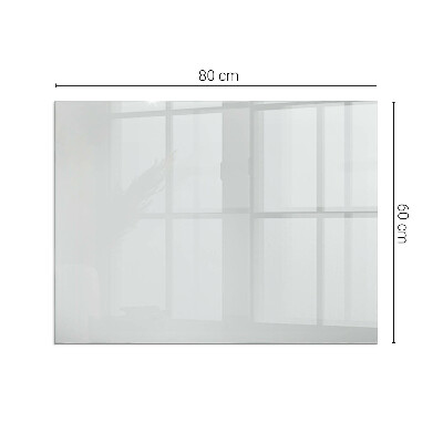 Vetro sotto stufa rettangolare Colore grigio