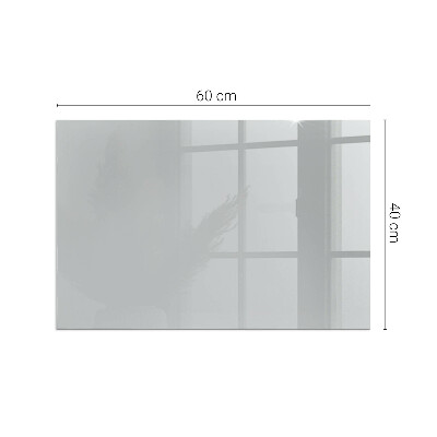 Vetro sotto stufa rettangolare Colore Grigio chiaro