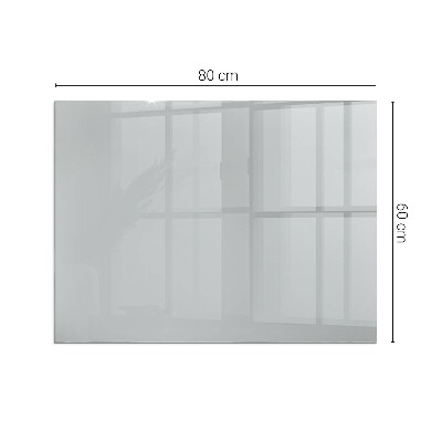 Vetro sotto stufa rettangolare Colore Grigio chiaro