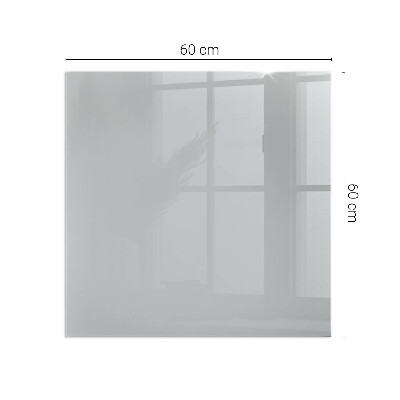 Vetro sotto stufa rettangolare Colore Grigio chiaro
